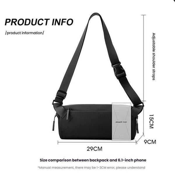 Men Cycling Chest Bag Casual Messenger Pack Grey Bags