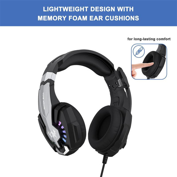 2.1M Gaming Headset With Mic Kotion Each G9000 Plus Black White Headsets