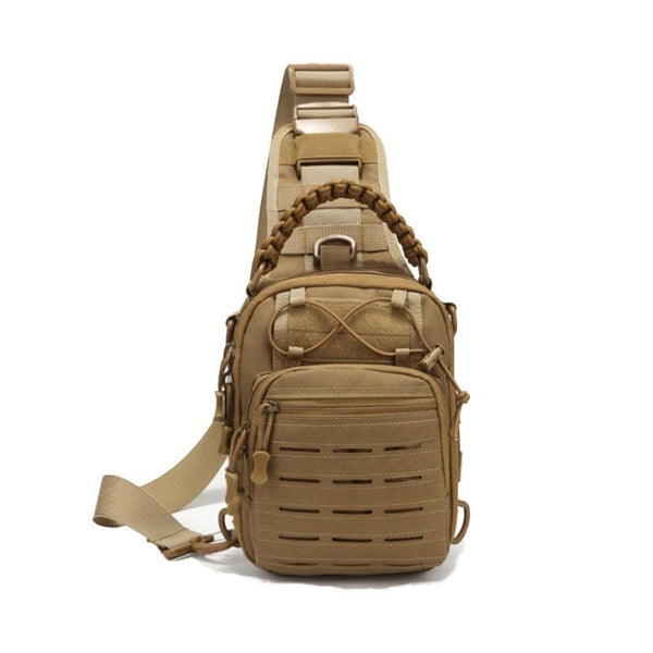 Multifunctional Laser Cut Crossbody Bag For Outdoor Sports Black Bags