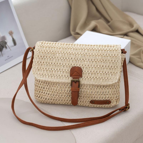 Crossbody Straw Bag For Women Beige Women's Bags & Handbags