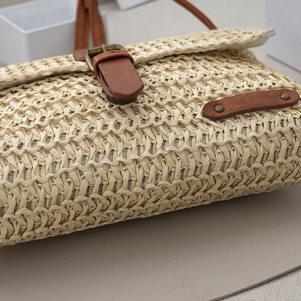 Crossbody Straw Bag For Women Beige Women's Bags & Handbags