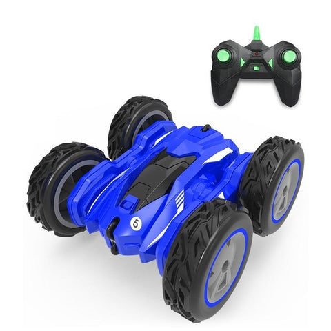 High Speed Double Sided Rc Car For Stunts And Off Road Tumbling Blue Rc Model Vehicles
