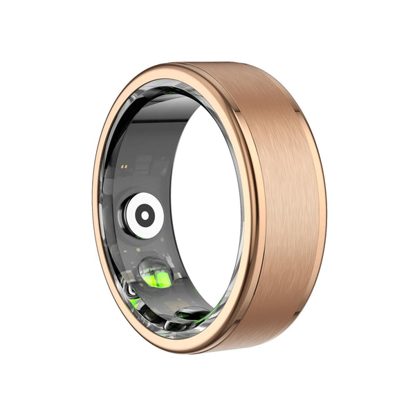 Asmart Ring With Heart Rate Blood Oxygen Sleep & Sports Modes Size 10 Gold Activity Trackers