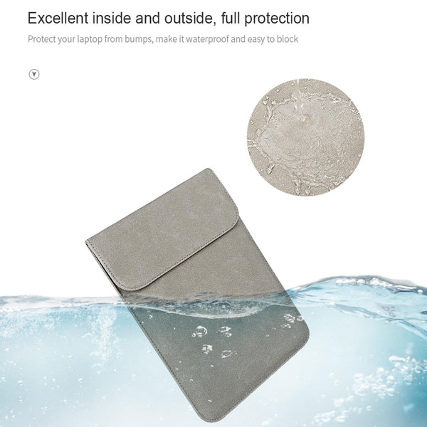 11.6 12.5 Inch Ultra Thin Notebook Liner Bag With Small Pu02 Light Grey Laptop Cases & Bags