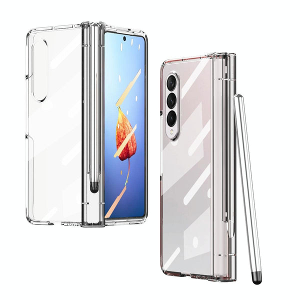 For Samsung Galaxy Z Fold4 5G Full Body Phone Case With Integrated Hinge And Pen Slot Black Cases Covers & Skins