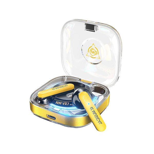 Vanguard Starshards Wireless Earphones Wk V07 Yellow Earbuds