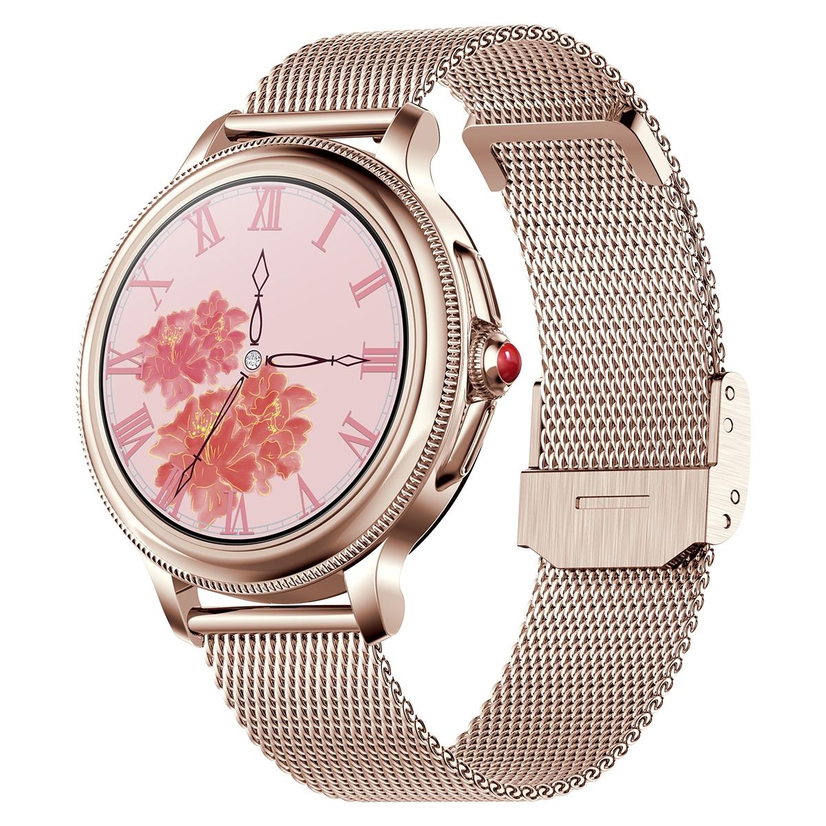 Smart Wristband With Waterproof Heart Rate And Blood Pressure Monitoring Gold Smart Watches