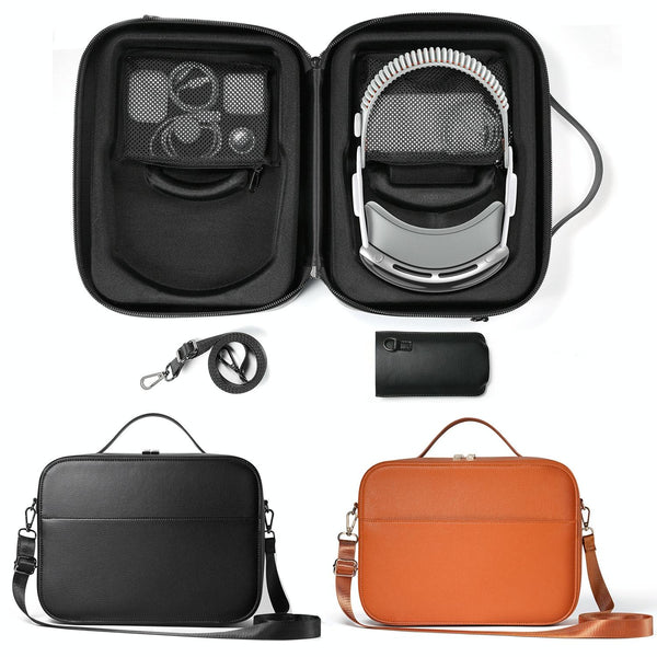 Apple Vision Pro Headset Bag Compact Storage Solution Brown Bags Skins & Travel Cases