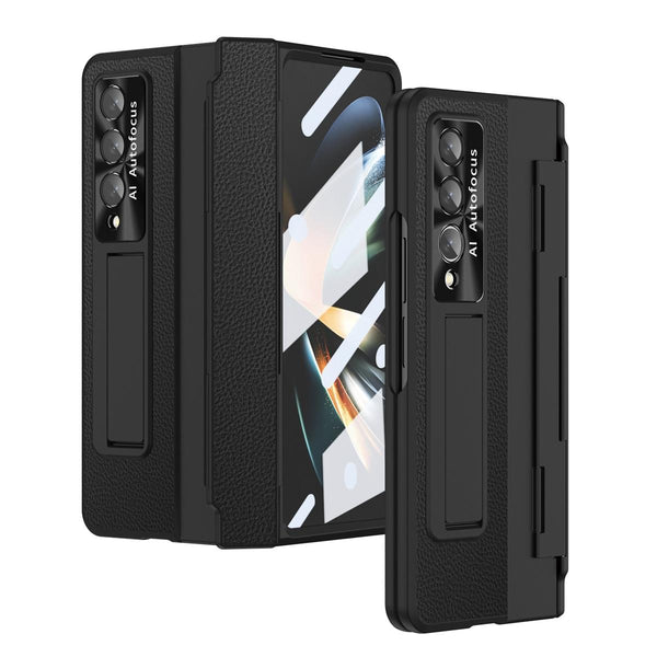 For Samsung Galaxy Z Fold4 5G Full Coverage Phone Case With Hinge Integrated Design Black Other Mobile Accessories