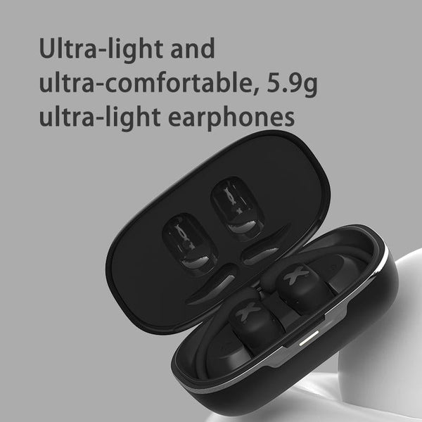 Bluetooth Earphones With Mount Design Black Earbuds