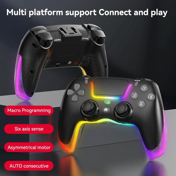 Wireless Bluetooth Grip For Ps4 With Dazzling Colour Light Pink Controllers & Attachments