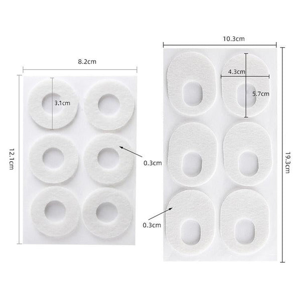 Chicken Eye Stick Foot Pain Patch Anti Wear Felt Oval Bandages Gauze & Dressings