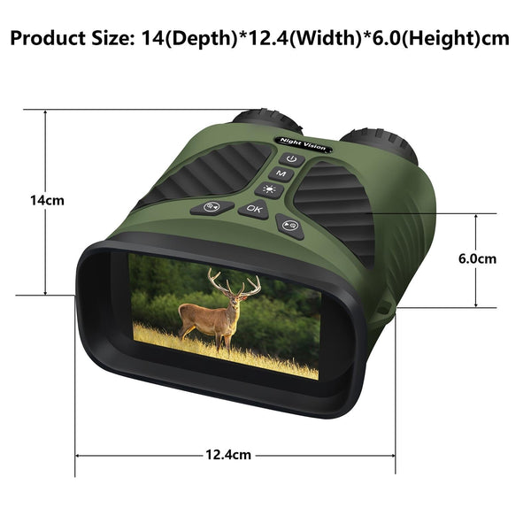 3 Ips Screen Digital Night Vision Binoculars With Display Green Binoculars & Monoculars