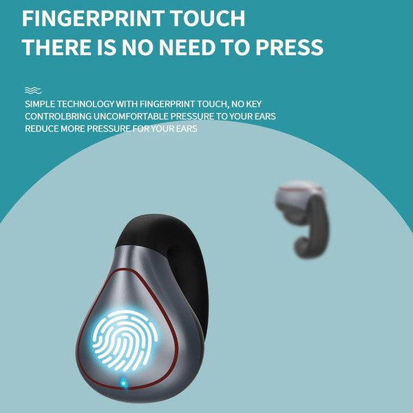 Wireless T20 Tws Bluetooth Earphones With Led Display & Charging Box Gun Gray Earbuds