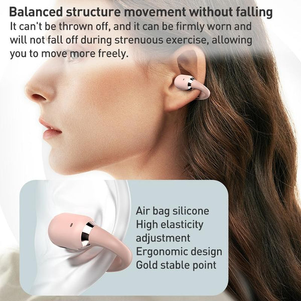 Zga Symphony Gs09s Air Conduction Tws Bluetooth Earphone White Earbuds