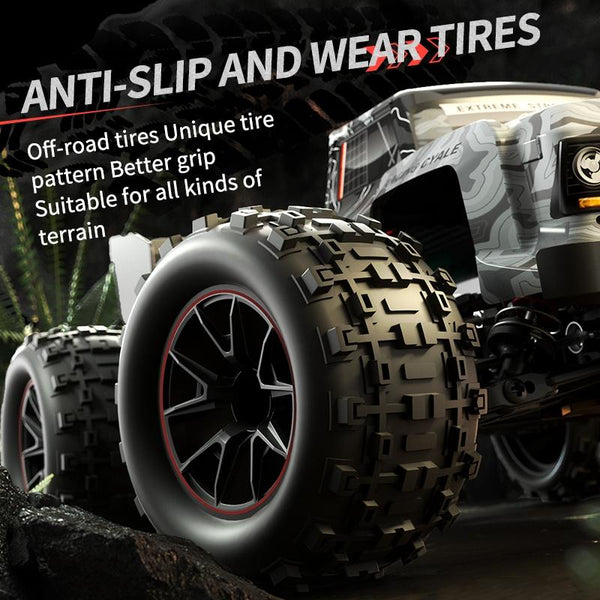 Off Road Remote Control Car Electric 4Wd Alloy Bigfoot Green Rc Model Vehicles