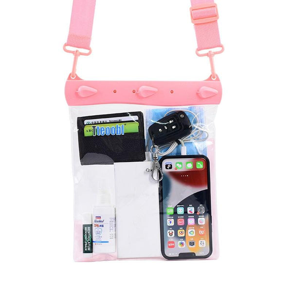 Waterproof Shoulder Messenger Bag For Sundries Phone Compatible Pink Bags