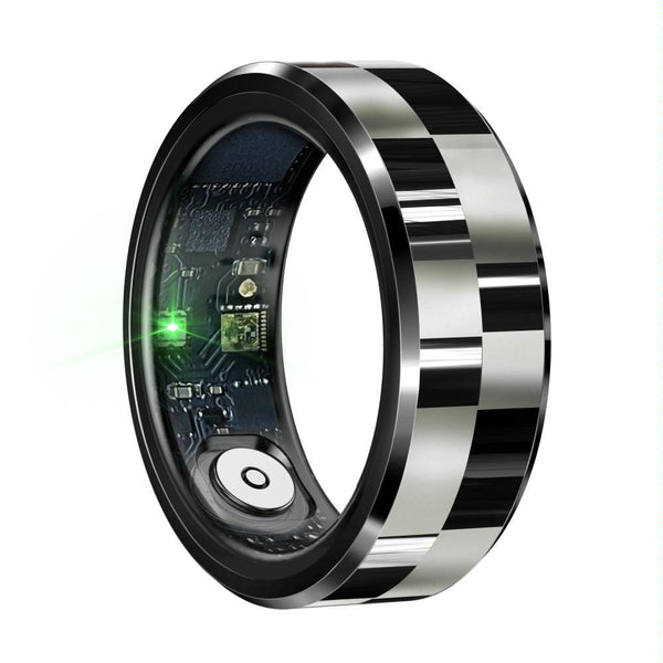 Smart Ring With Health Monitoring Gesture Control And Somatosensory Games Size 10 Silver Activity Trackers