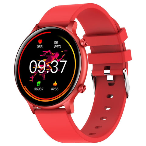 1.32 Inch Waterproof Smart Watch With Bluetooth Calling & Sleep Monitoring Red Smart Watches