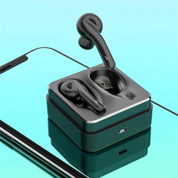 T88 Mini Touch Control Hifi Wireless Bluetooth Earphones Tws With Charger Box White Earbuds