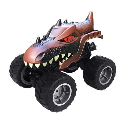 Remote Control Dinosaur Climbing Truck 2.4G Monster Dark Brown Rc Model Vehicles