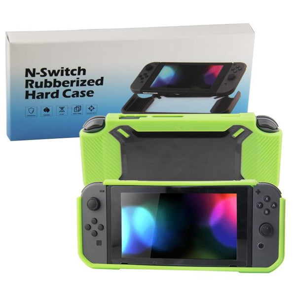 Nintendo Switch Back Cover Scratch Resistant Green + White Bags Skins & Travel Cases