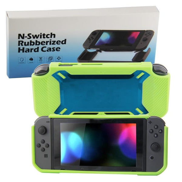 Nintendo Switch Back Cover Scratch Resistant Green + White Bags Skins & Travel Cases