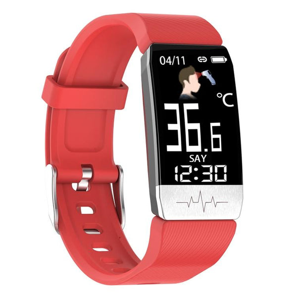 Waterproof Smart Bracelet With Blood Oxygen Heart Rate Monitoring Red Smart Watches