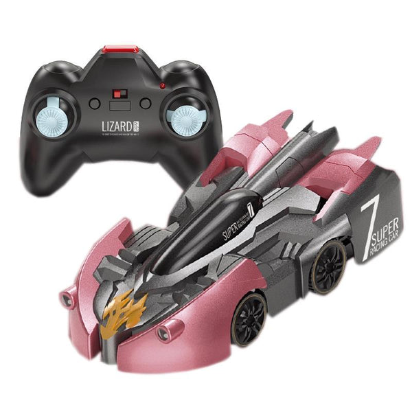 Electric Remote Control Wall Climbing Car For Kids Mini Toy Red Flame Handle Rc Edition Remote Controlled Toys