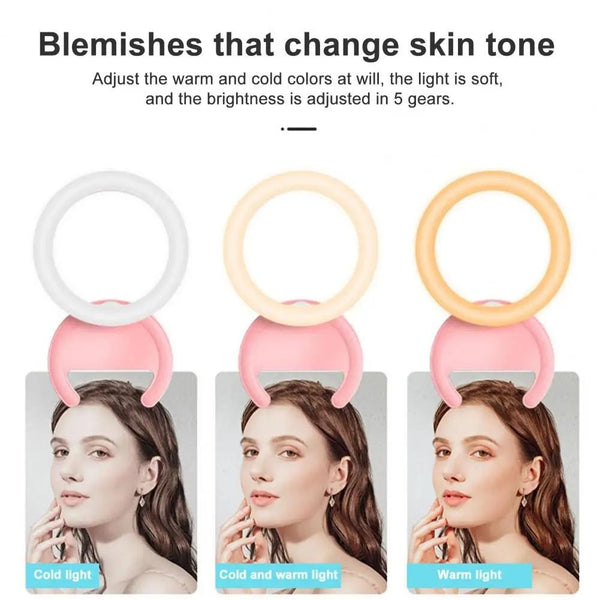 Clip On Half Ring Fill Light For 10Cm Mobile Phones Selfie Lights