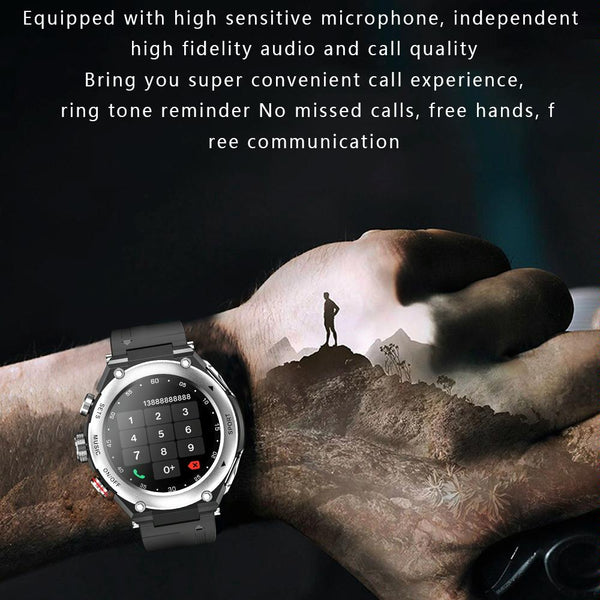 1.28 Inch Ips Touch Screen Bluetooth Headset Smart Watch Support Heart Rate Monitoring Music Silver Smart Watches