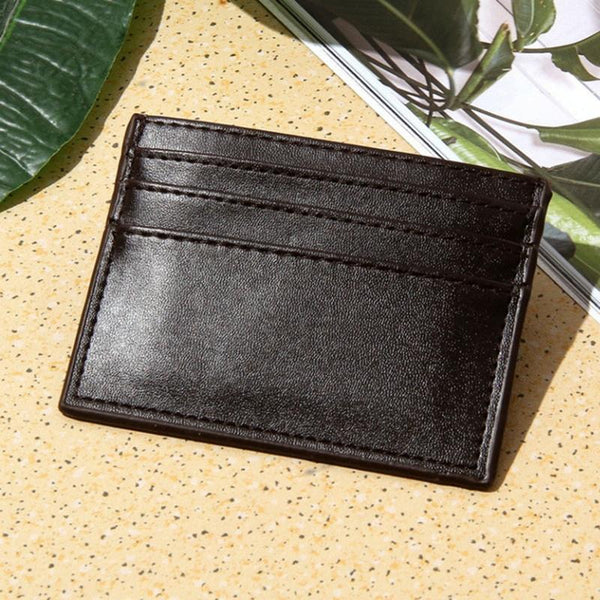 Multi Card Holder For Men Driver License Bank Cards Dark Brown Business Card Holders