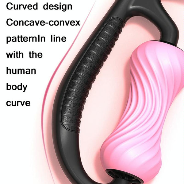 Mike Spiral Line Foam Roller For Muscle Relaxation Lake Blue Foam Rollers