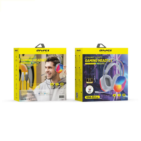 Pro Luminous Wired 2M Cable White Headphones