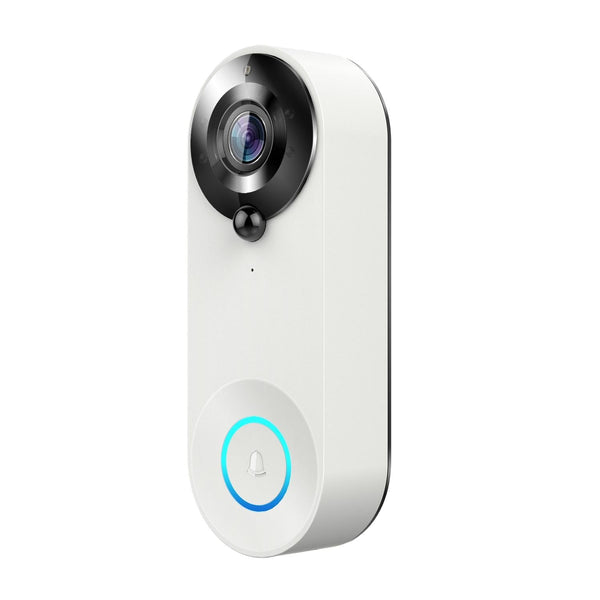 1080P Smart Doorbell With 150 Degree Wide Angle White Smart Doorbells