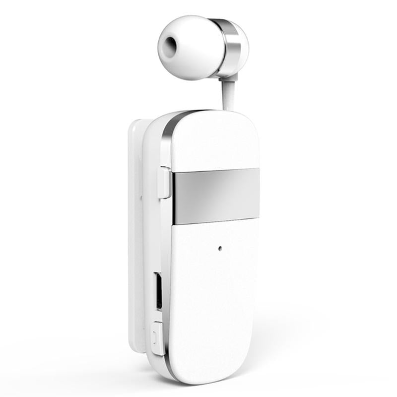 K53 Stereo Wireless Bluetooth Calls Remind Vibration Wear Clip Driver Auriculares Earphone For Phone White Earbuds