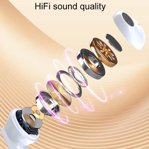 Wireless Bluetooth Earphones With Hd Noise Reduction For Gaming And Sports White Earbuds