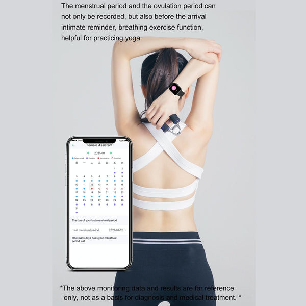 1.9 Inch Tft Screen Smart Watch Support Bluetooth Call / Menstrual Cycle Reminder Black Smart Watches