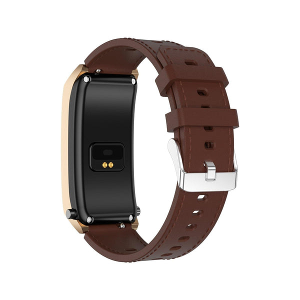 1.98 Inch 2 Bluetooth Earphone Smart Watch With Ecg & Nfc Support Brown Smart Watches