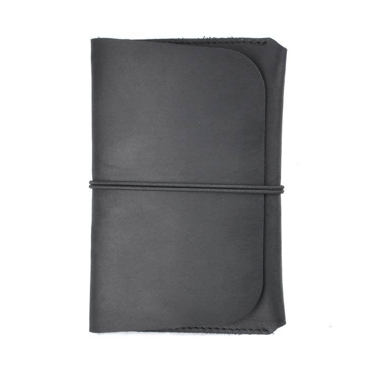 Retro Passport Wallet For Travel Crazy Horse Skin Black Travel Wallets