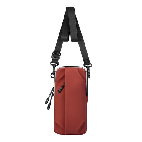 Multi Function Crossbody Bag For Outdoor Sports Fits Mobile Phones Men And Women Red Mat Carriers & Bags