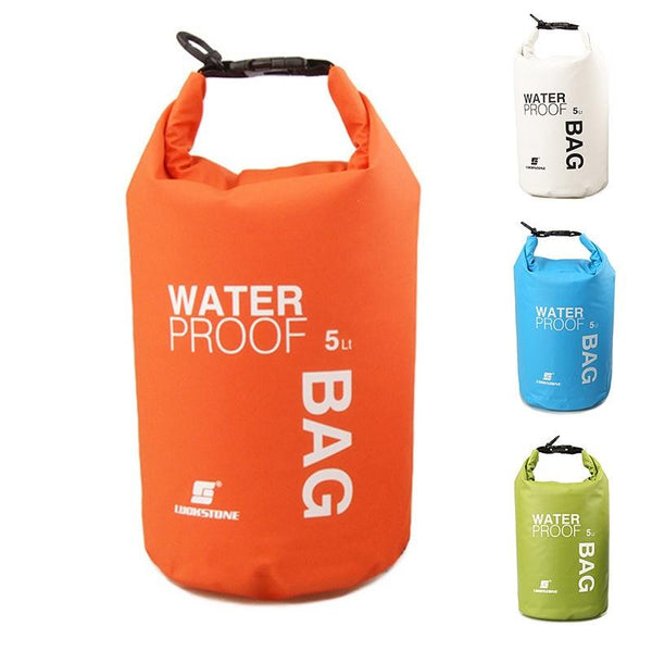 Waterproof Outdoor Swimming Bag Scratch Resistant Fits Most Devices Blue Dry Bags