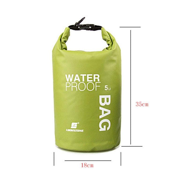 Waterproof Outdoor Swimming Bag Scratch Resistant Fits Most Devices Blue Dry Bags