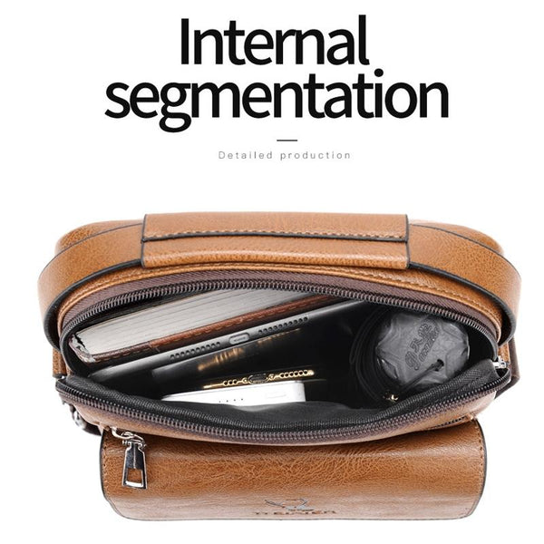 Large Capacity Men Business Backpack Light Brown Laptop Cases & Bags