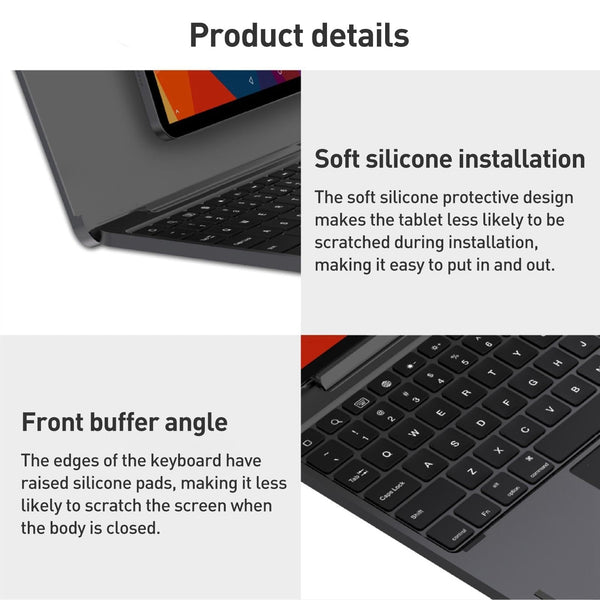 Bluetooth Touch Keyboard Leather Case Aluminum Alloy Silver For Ipad Pro 11 2022/2021/2020/2018/Air 4/5 Keyboards