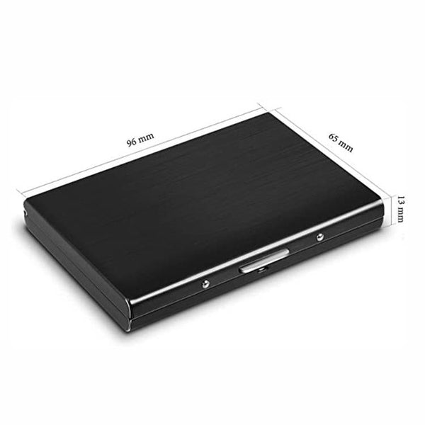 Secure Aluminum Business Card Holder Rfid Protected Silver Business Card Holders
