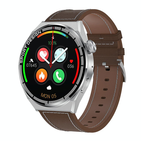 1.6 Inch Waterproof Smart Watch With Bluetooth Call & Nfc Silver Smart Watches