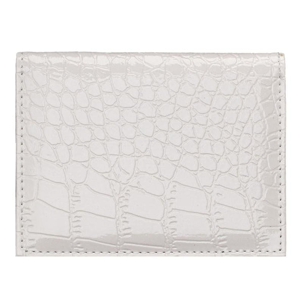 Pu Crocodile Pattern Card Holder Fits Cdc Documents Purple Business Card Holders