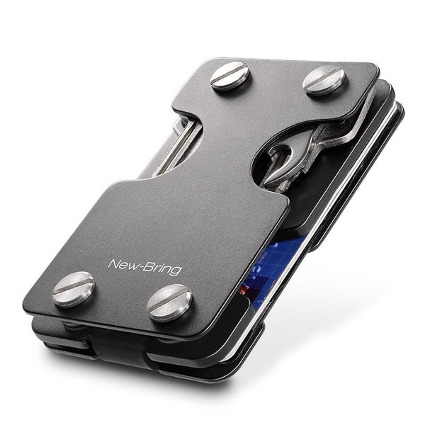 Multifunctional Edc Wallet For Keys & U Disk New Bring Metal Card Holder Carbon Fiber Wallets