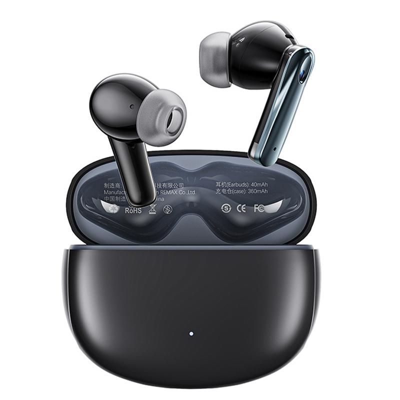 Wireless Dual Noise Cancelling Bluetooth Earphones For Music And Calls Black Earbuds